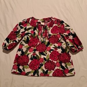 Gymboree girls size 4T floral corduroy top